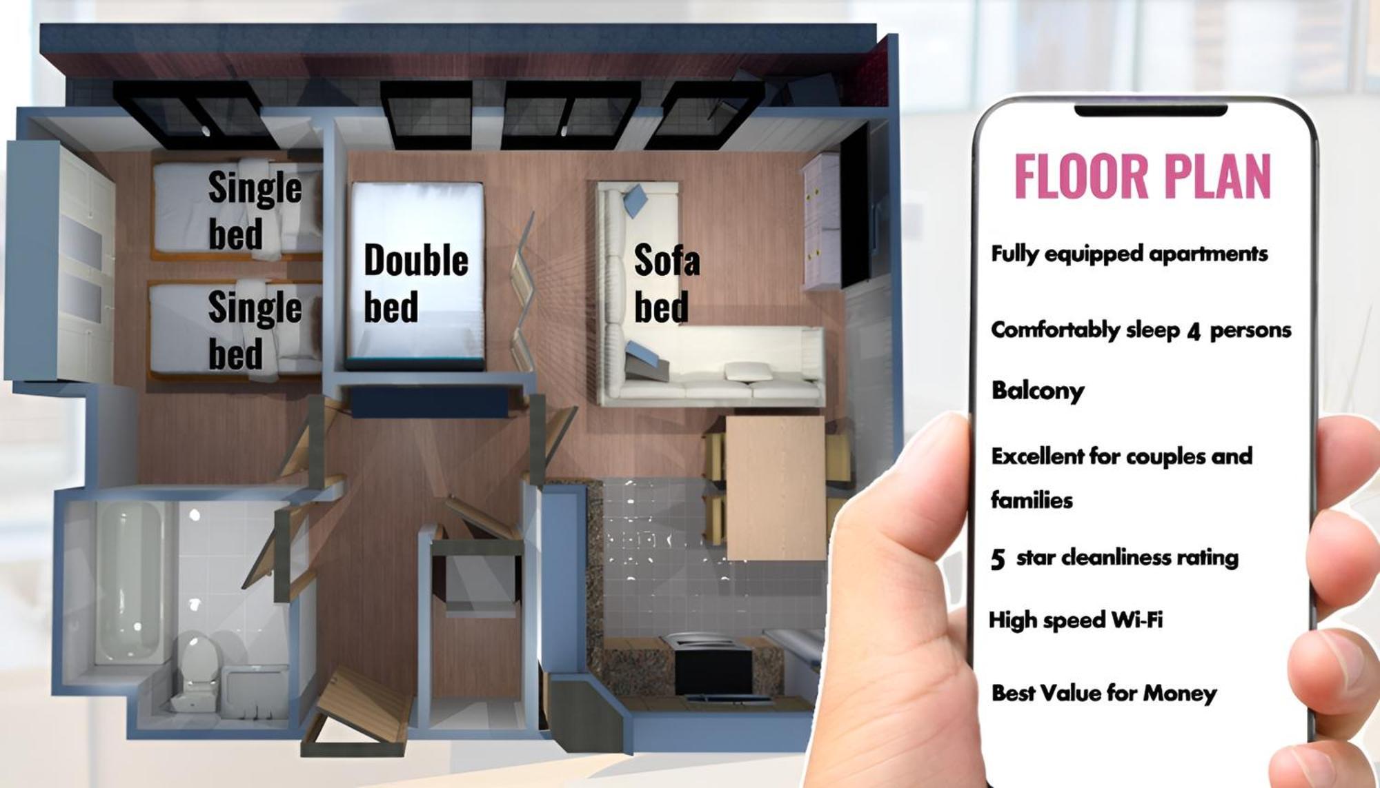 Sidemersey Livings- Convenient And Central 2-Bedroom Haven In L1 Ливерпуль Экстерьер фото